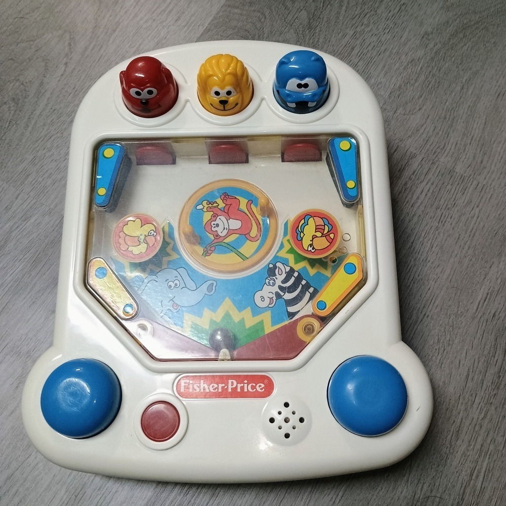 Vtg 1992 Fisher Price Pin Ball Toy Game Electronic Toddler Fun Tested Works